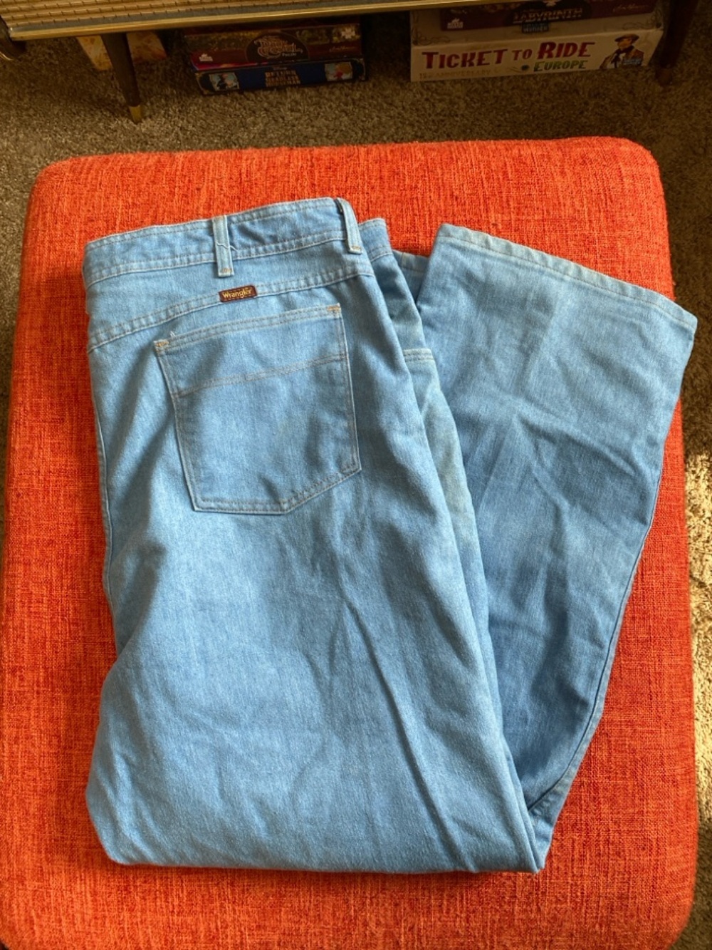 VTG 90's Wrangler Blue Wash Denim Trouser Jeans Pants